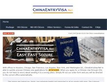 Tablet Screenshot of chinaentryvisa.net
